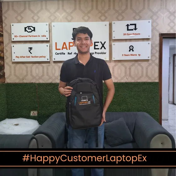 Manu Yadav Rathore from Delhi with refurbished 7330 i7-12th laptop from LaptopEx