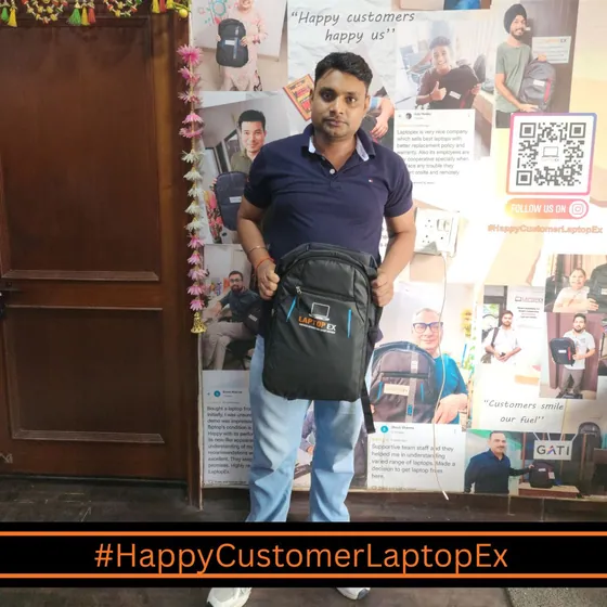 Pankaj from Noida with refurbished 5490 laptop from LaptopEx