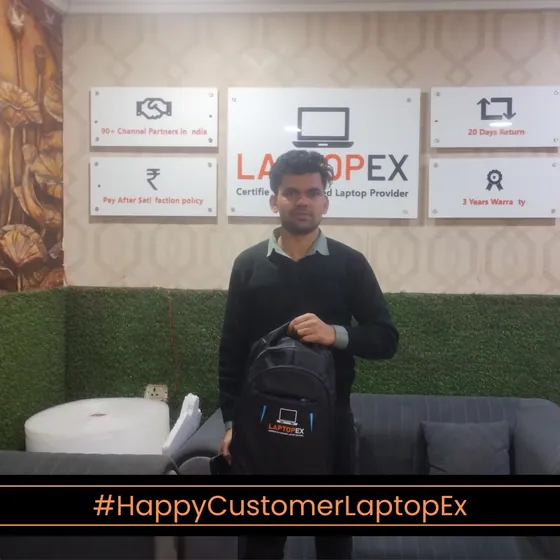 Akshat from Bangalore with refurbished 7470 laptop from LaptopEx