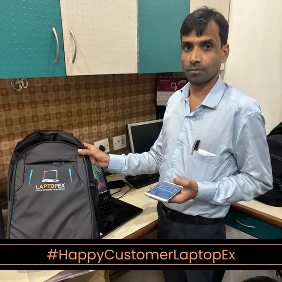 Satish from Noida with refurbished 7470 laptop from LaptopEx