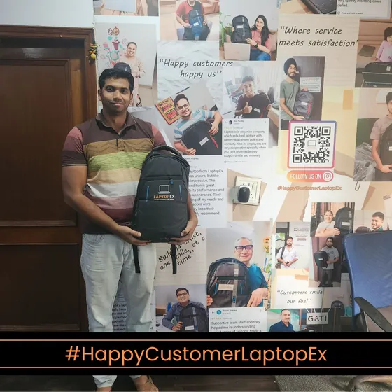 Tanmay from Bangalore with refurbished X13 laptop from LaptopEx