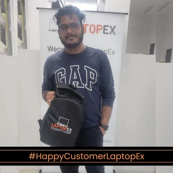 Krishna from new delhi with refurbished Banglore laptop from LaptopEx