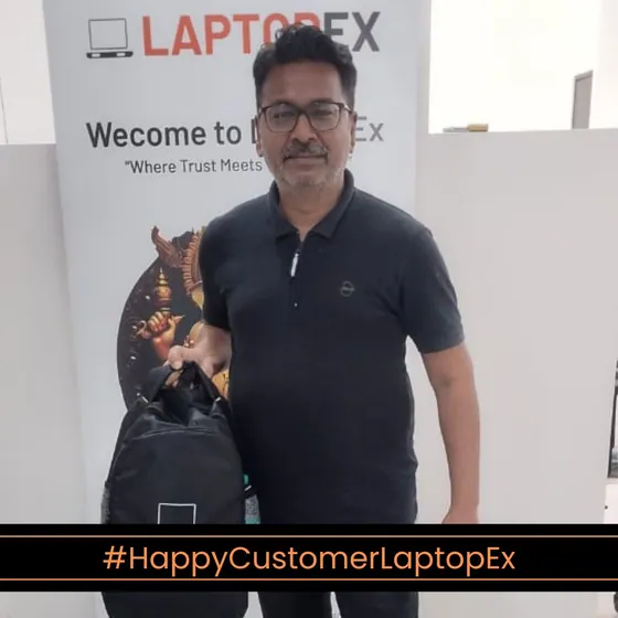 Santosh from Noida with refurbished 5490 laptop from LaptopEx