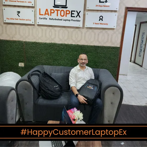 Ramraj from Loni with refurbished 5580 laptop from LaptopEx
