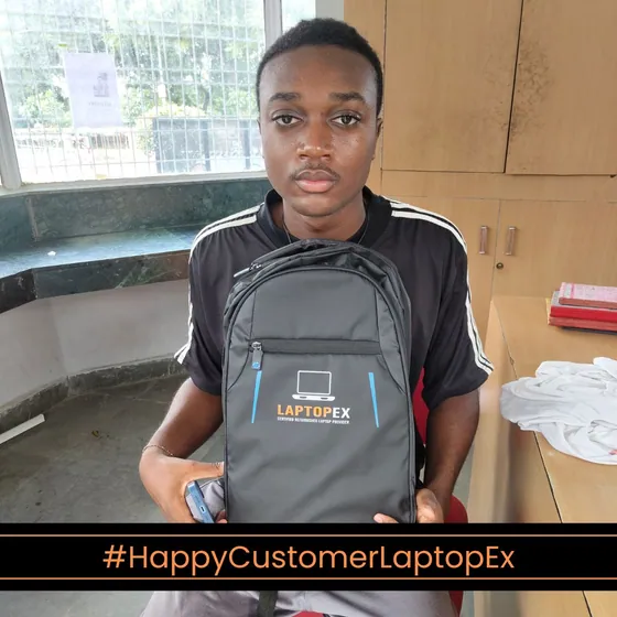 Jyoti from Bangalore with refurbished 5490 laptop from LaptopEx