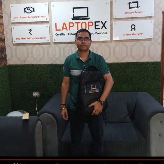Harshad from Bangalore with refurbished 640G8 laptop from LaptopEx