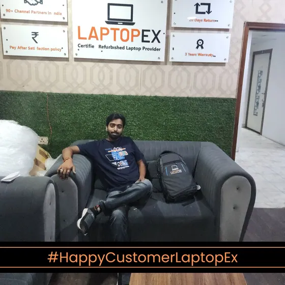 Darshit from Gurgaon with refurbished 5490 laptop from LaptopEx