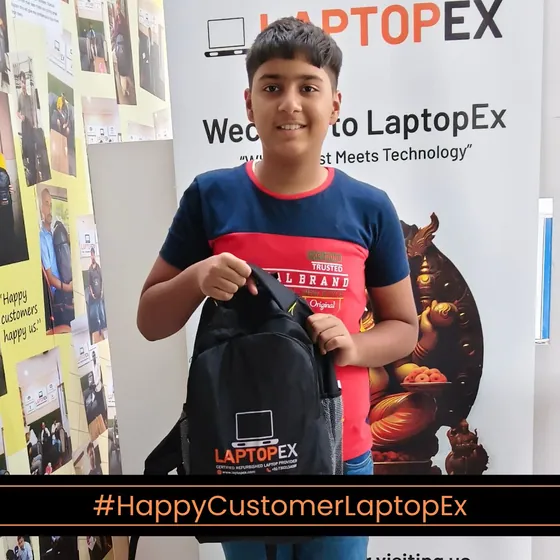 Kshtiz from Bangalore with refurbished 5580 laptop from LaptopEx