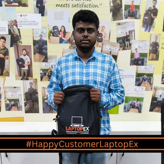 Faizan from Bangalore with refurbished 6440 laptop from LaptopEx