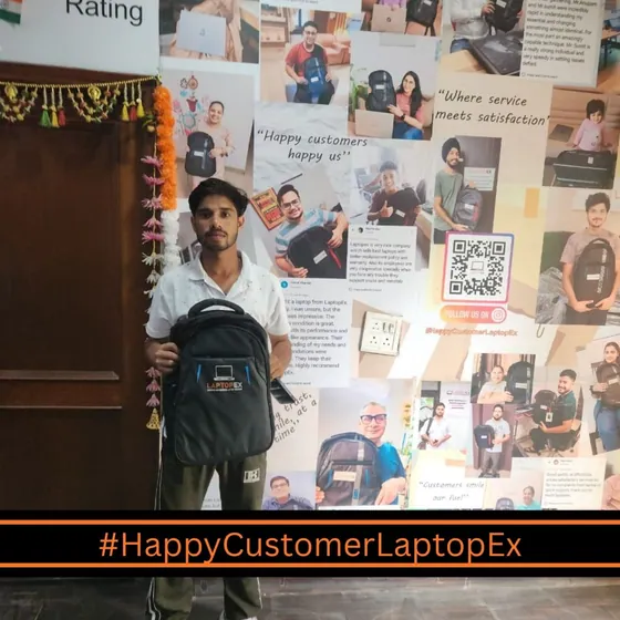 Himanshu from Noida with refurbished t470 laptop from LaptopEx