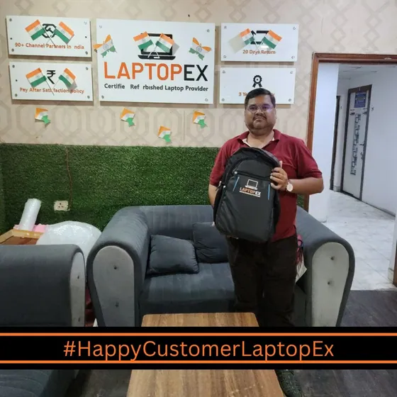 Happy LaptopEx customer with refurbished 5320 laptop