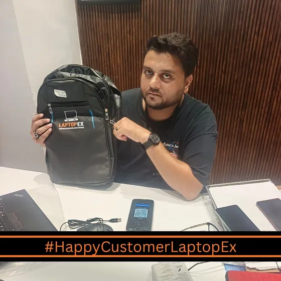 Hareesh from Mathura with refurbished t470 laptop from LaptopEx
