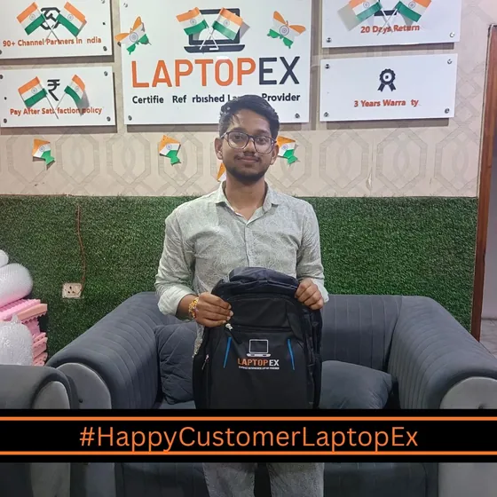 Mahendra from Indore with refurbished 7470 laptop from LaptopEx