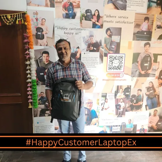 Rajiv from Delhi with refurbished 5490 laptop from LaptopEx