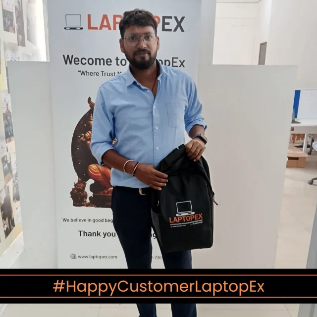 Happy customer with LaptopEx refurbished laptop