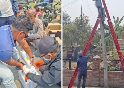 थापाथलीको सुकुमवासी बस्ती नजिक प्रहरीले राख्यो सीसीटीभी
