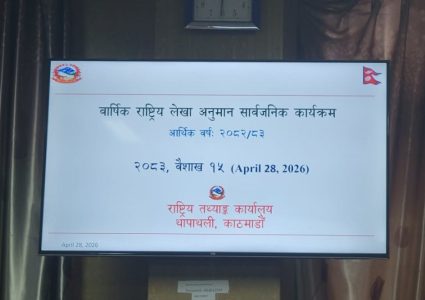 यो वर्षको आर्थिक वृद्धि ३.८५ प्रतिशत हुने अनुमान