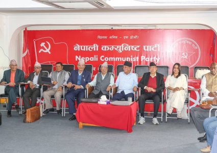 एकता नटुंगिदै विभाजनको संघारमा नेपाली कम्युनिस्ट पार्टी