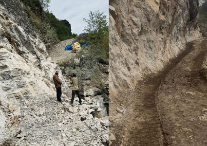 रानी विराटनगर किमाथाङ्का सडकमा ब्रेक थ्रु, किमाथाङ्कामा पुग्यो ट्र्याक्टर