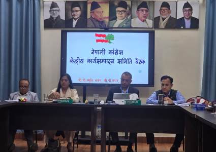 कांग्रेसको केन्द्रीय कार्यसम्पादन समितिको बैठक आज