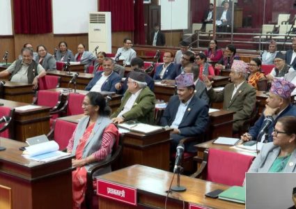 कार्यसूचीमा प्रवेश नगदैँ राष्ट्रिय सभाको बैठक स्थगित