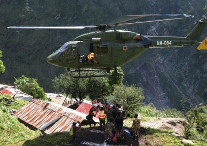 मनसुनजन्य विपद् प्रतिकार्यमा जुट्यो सेना