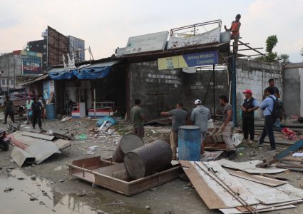 पोखराको अमरसिंह माविको जग्गा कब्जा गरी बनाइएका ५३ टहरा हटाइए