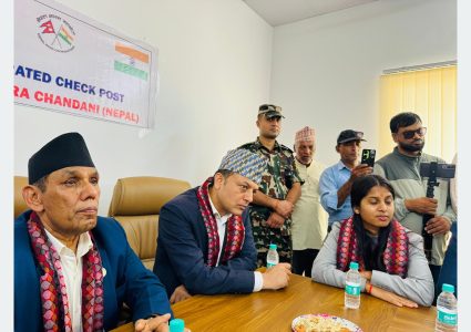 सभामुख र अध्यक्षद्वारा निर्माणाधीन दोधारा चादँनी सुक्खा बन्दरगाह अवलोकन