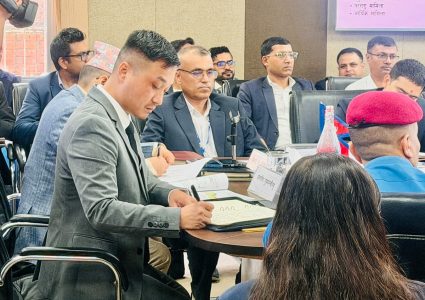 विपद् जोखिम न्यूनीकरण व्यवस्थापन प्राधिकरण बैठक जारी