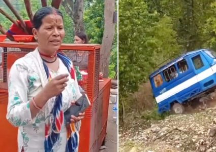टेम्पो भिरबाट खसालेको घटना : पीडित धनादेवीलाई ५ लाख क्षतिपूर्ति दिएपछि छुटे वन कर्मचारी
