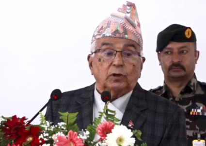 नेपाली जनताले प्रभावकारी सेवा प्रवाह, मुलुकको तिब्र विकास, शान्ति चाहेका छन् : राष्ट्रपति पौडेल