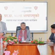 त्रिभुवन विश्वविद्यालयका नवनियुक्त उपकुलपति भोला थापाले सम्हाले कार्यभार