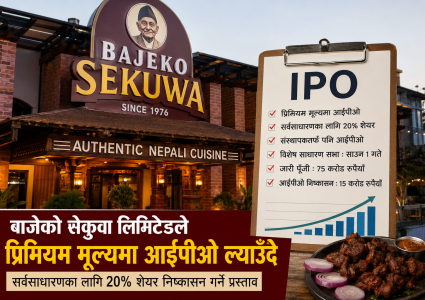 प्रिमियम मूल्यमा आईपीओ जारी गर्दै ‘बाजेको सेकुवा’: साउन १ गते&hellip;
