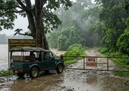 वर्षायाम सुरु भएसँगै चितवन राष्ट्रिय निकुञ्जभित्रको जंगल सफारी बन्द