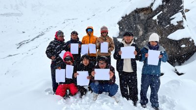 मनास्लु बेसक्याम्पमा युवाको आमरण अनशन