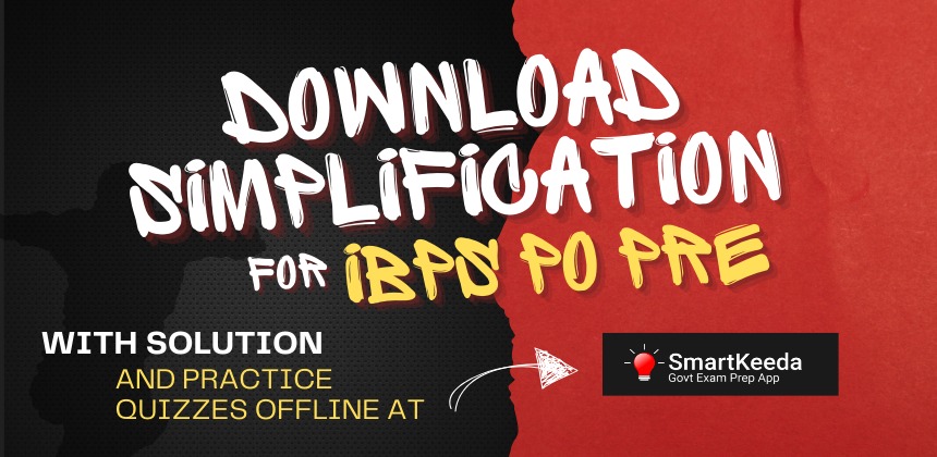 Simplification PDF for IBPS PO Pre