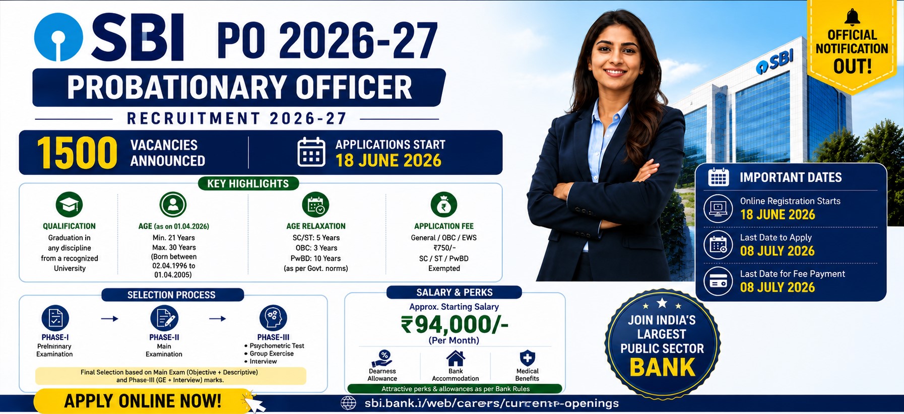 SBI PO Notification 2026