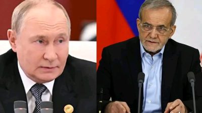 ट्रम्पपछि इरानका राष्ट्रपति पेजेशकियानसँग पुटिनको टेलिफोन कुराकानी