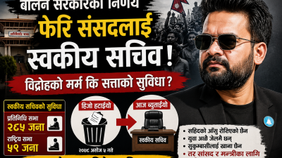 बालेन्द्र सरकारको अपरिपक्व निर्णय फेरि संसदलाई स्वकीय सचिव