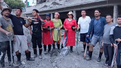 बाढीले घरवारविहीनका लागि संरचना निर्माणमा जुट्यो विप्लव नेतृत्वको नेकपा(माओवादी)