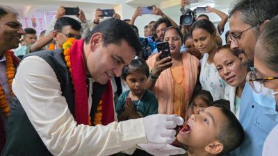 ‘स्वर्णविन्दु प्राशन’ले बालबालिकाको बौद्धिक तथा शारीरिक क्षमता बढाउँदै