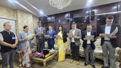 ६ स्वास्थ्य विज्ञान प्रतिष्ठानका नवनियुक्त उपकुलपतिद्वारा पद तथा गोपनीयताको शपथ ग्रहण