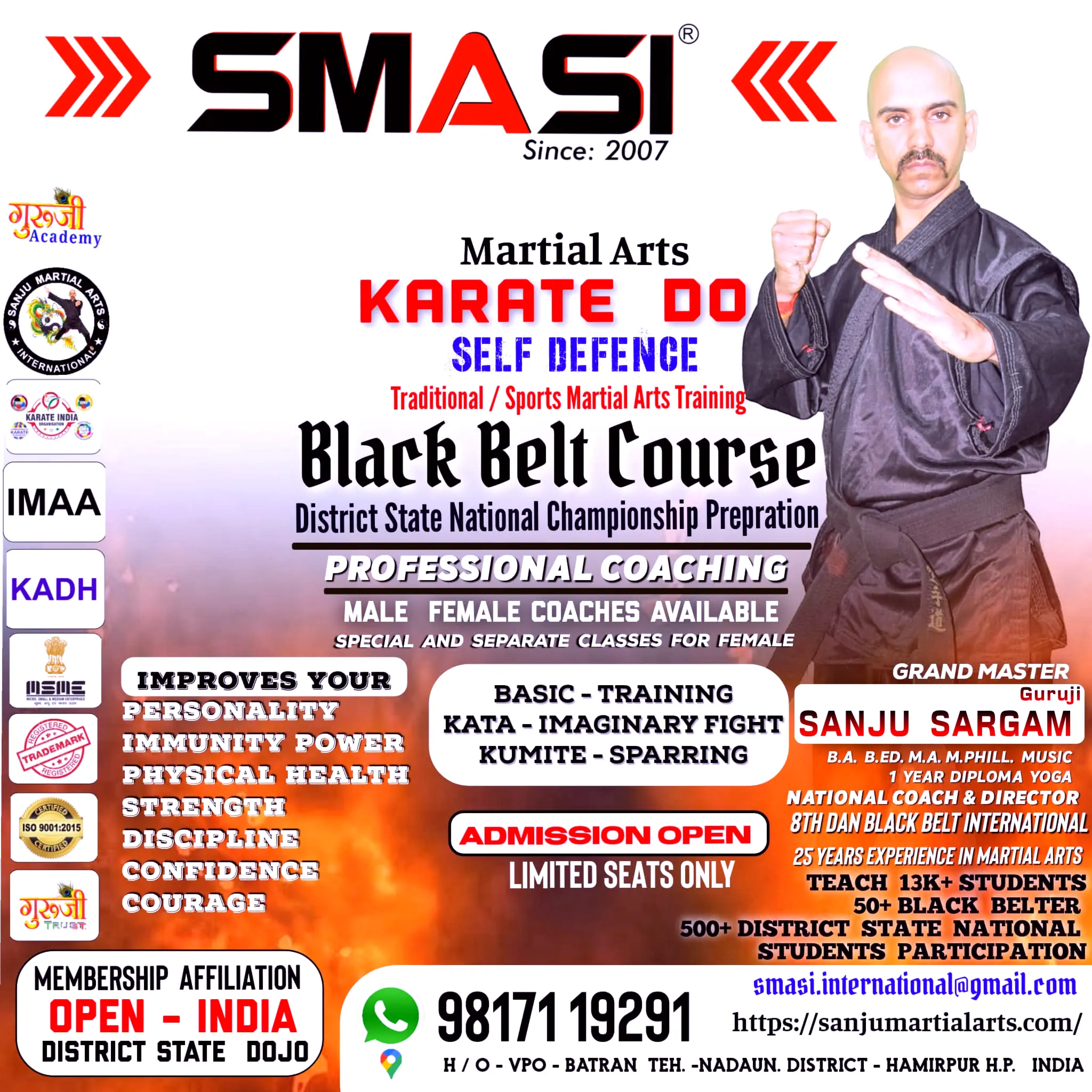 SanJuMartialArtsSchoolofIndia SMASI