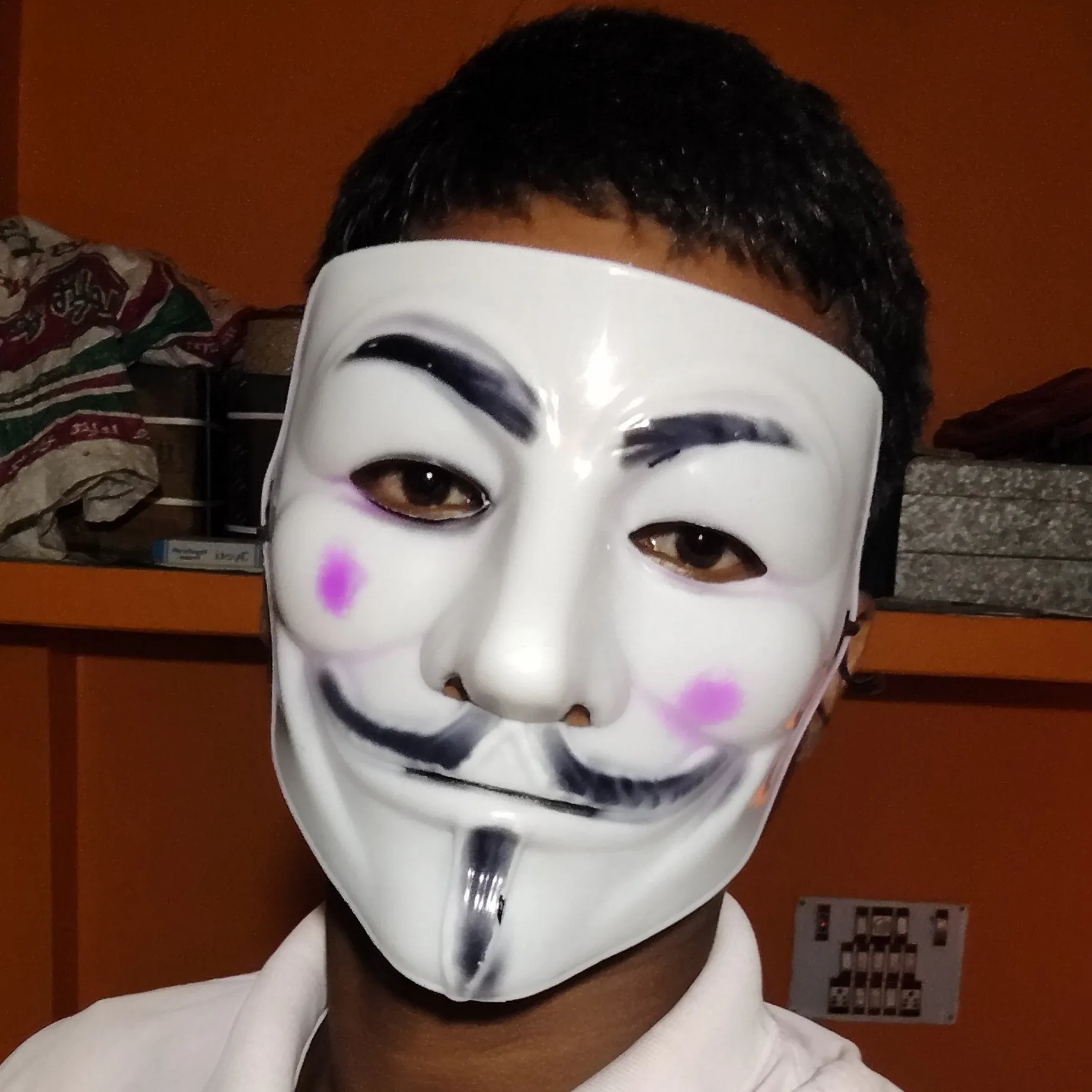 non face boy face cover boy